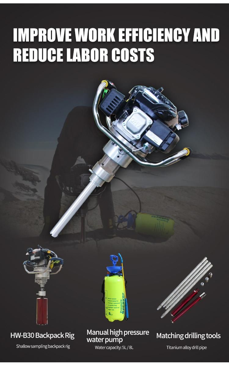 Portable Borehole Rock Sample Drilling Diamond Core Drilling Rig