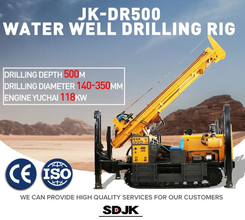 500m Depth Mounted Water Well Drilling Rig Machine for Sale