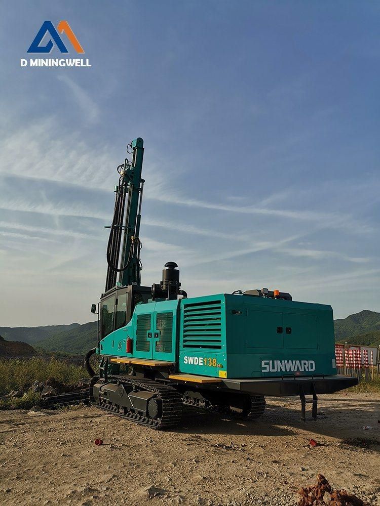 Integrated DTH Drill Rig Machine Blasting Hole Drilling Rig Mine Drilling Rig with Cab on Promotion