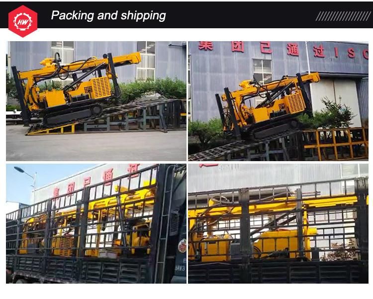 260m Hydraulic and Air Water Well Drilling Rig with Mud Pump and Air Compressor