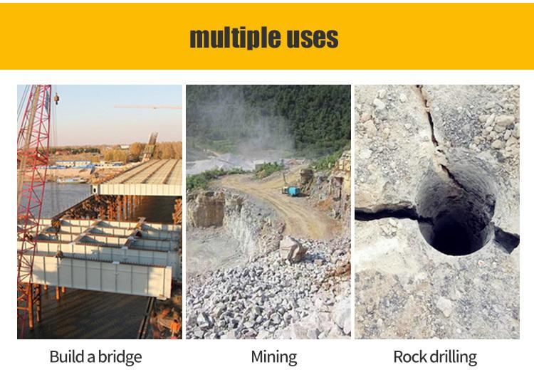 30m Deep 129mm Hole Diameter Borehole Drill Rig in The Mining Quarry