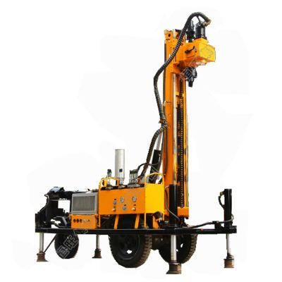 Wheel Mounted Air Type Water Well Drilling Rig