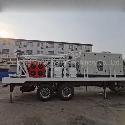 300m DTH Borewell Machine with Mud Pump