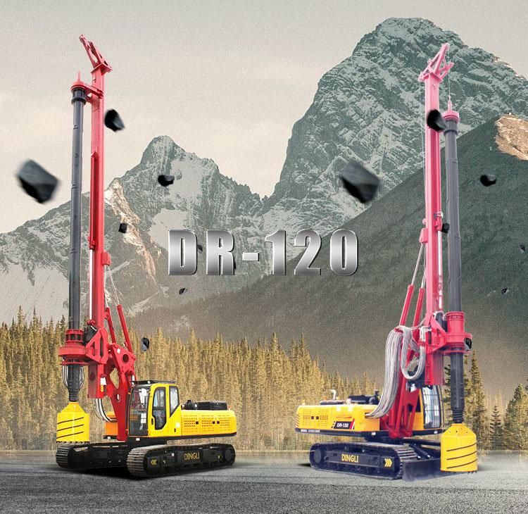 China Small Dr-120 Hydraulic Crawler Piling Machine Rotary Drilling Rig for Sale