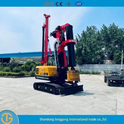 Crawler Hydraulic Soil Hydraulic DTH Drill Piling Bored Piling Machine Rotary Drilling Rig