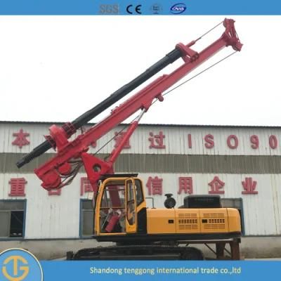 Hydraulic Crawler Surface Bored Tractor Portable Crawler Pile Driver High Quality Drilling Dr-90 Rig for Free Can Customized
