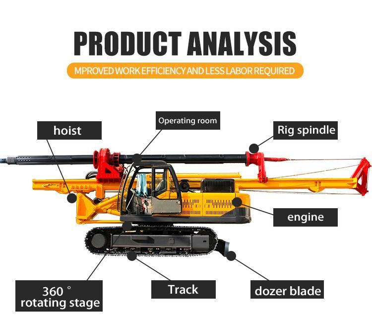 Rotary Pile Drilling Rigs Big Hole Diameter Auger Pile Driver