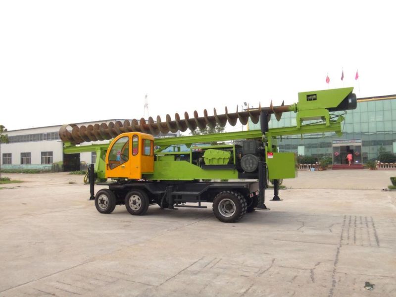 Wheeled 360-8 Hydraulic Walking and Electric Walking Diesel Pile Driver for Building Pile Excavating