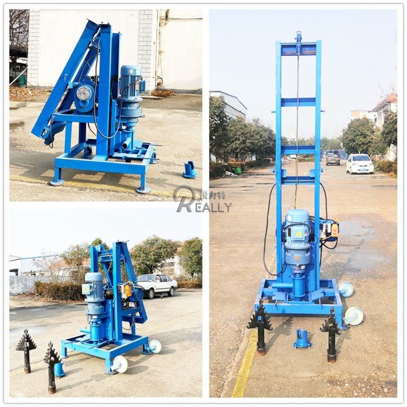 4kw Hydraulic Electric Water Well Drilling Rig Machine Price 80m Deep Borehole Drilling Machine Portable Rig Mining for Water