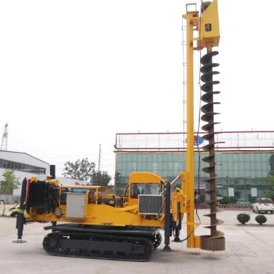 Hot Sale Crawler 360-6 Long Screw Economical Water Well Pile Driver Construction Drilling Equipment