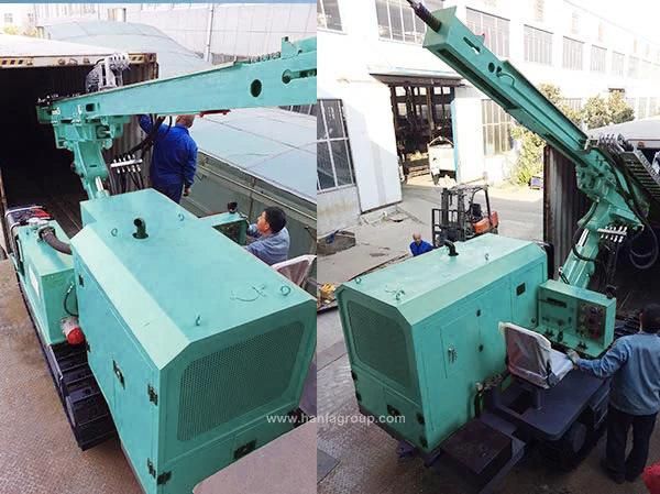 Hfpv-1A Small Static Hydraulic Crawler Rotary Photovoltaic Drilling Rig