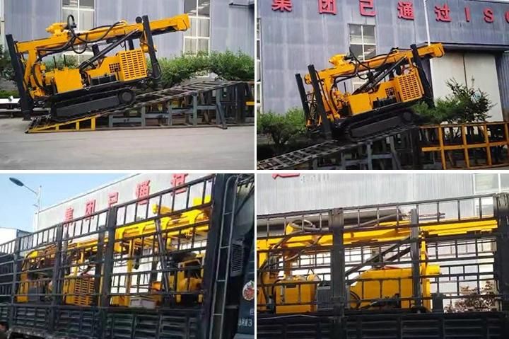 High Efficient Drilling Depth 180m Pneumatic Drill Rig Suitable for Industrial Project