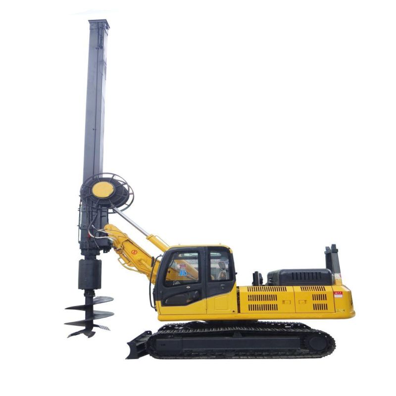 12m Pneumatic & Hydraulic Borehole / Blast Hole / Rock Rotary Crawler Drilling Rig for Sale