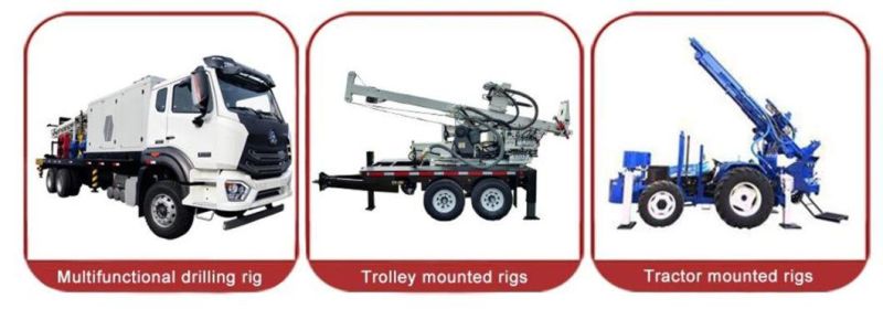 Manufacturer Good Price High Quality350m Crawler Mounted Hydraulic and Pneumatic Multifunction Water Well Drilling Rig