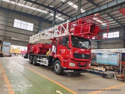 Sell off! Big Discount! Xj250/50t/70t Single Drum Drawworks Workover Rig Truck Mounted Light Drilling Rig API