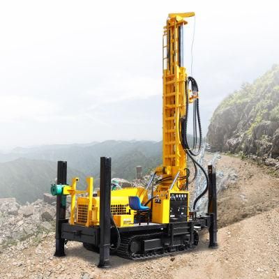 China Wholesales Drilling Machine Water Borehole Water Well Drilling Rig with Air Compressor