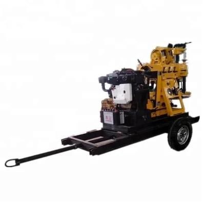 4 Wheels Mounted Water Well Rotary Drilling Rig Machine