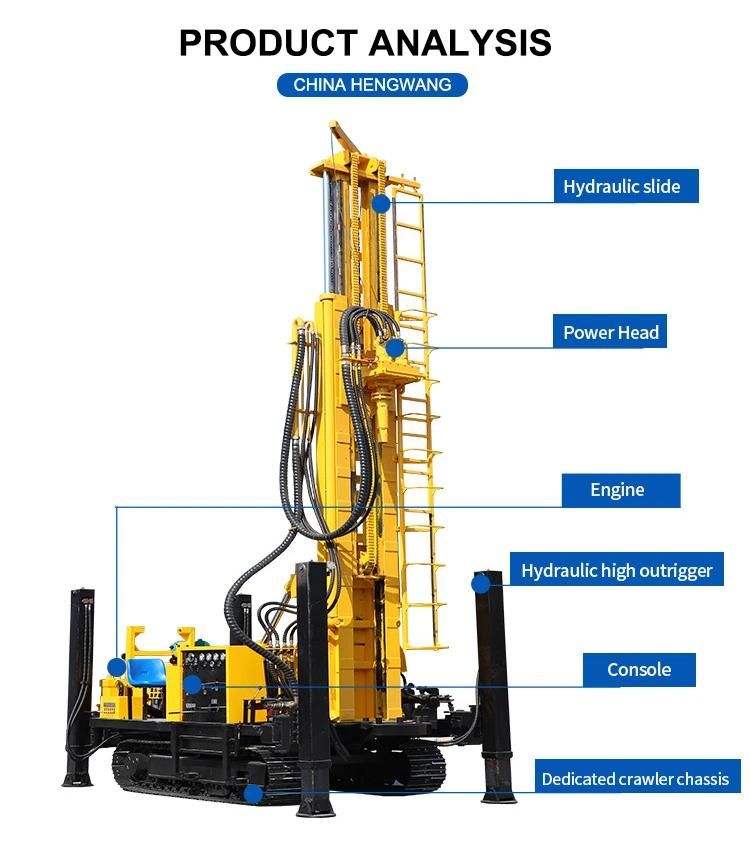 Diesel Borehole Water Drilling Portable Water Well Drilling Rigs for Sale