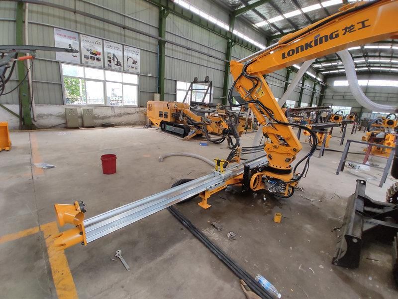 Hydraulic/Pneumatic Excavator Mounted Rock Drill Attachment, Mast Drill