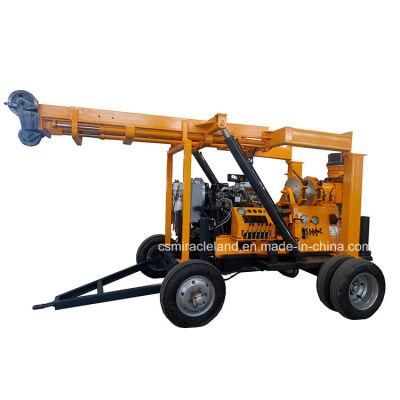 Wheel Type Portable Hydraulic Geotechnical Engineering Drilling Rig (600m)
