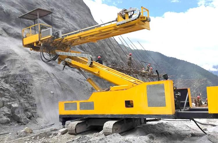 Strong Climbing Abilit Crawler 12m Slope Protection Rock Bolt Hole Anchor Drilling Rig Track Shoe Width 400 mm Rock Drilling Machine