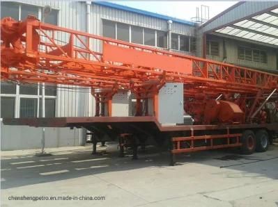 Trailer Type! 1000m/1200m Trailer Mounted Water Well Drilling Rig with Rotary Table