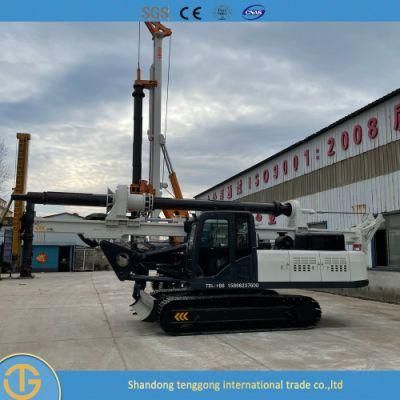 Hammer Pile Driver Electric Ground Screw Crawler Concrete Portable Drilling Rig with Two Drilling Tools for Free Can Customize