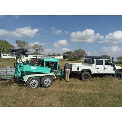 Moveable Trailer Type Borehole Water Well Drilling Rig Machine