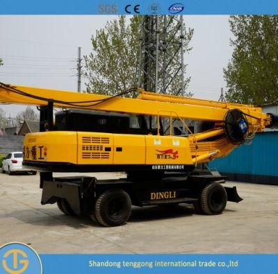 Deep Well Crawler Hydraulic Micro Small Rotary Hydraulic Piling Drilling Rig