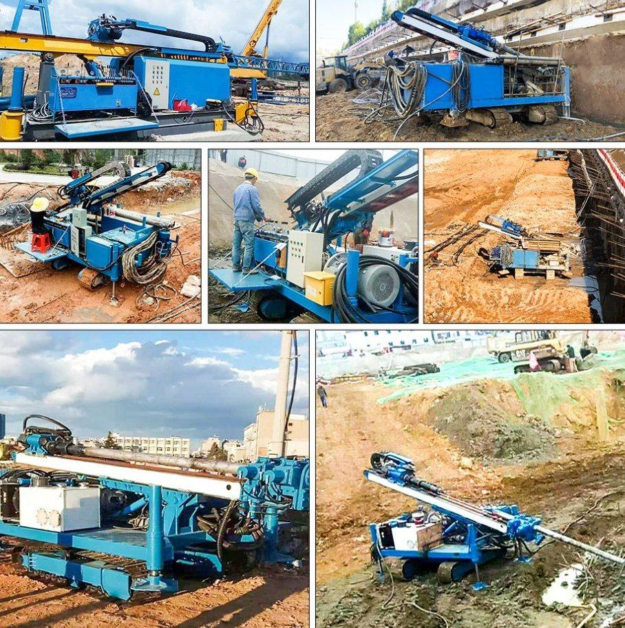 Good Sell Drill Depth 170m Hydraulic Drilling Rig for Anchor Drilling Drilling Angle 90 Anchor Drilling Rig in Soil Sand and Dust