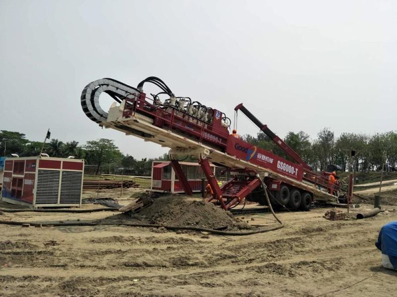 Goodeng 600T(TS) pipeline crossing machine HDD rig for optical fiber/cable/oil/gas system