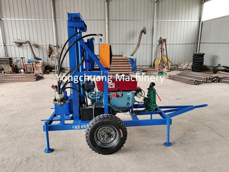 Portable Drilling Machine with Drill Pipe and Drill Bit and Water Pump