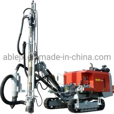 30m Depth Hydraulic Rock Drill Drilling Rig Gia B1 with 10.5m3/Min Screw Air Compressor
