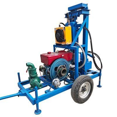 Diesel 130m-150m Borehole Machine for Sale Equipment Portable Well Drilling Rig with Good Price