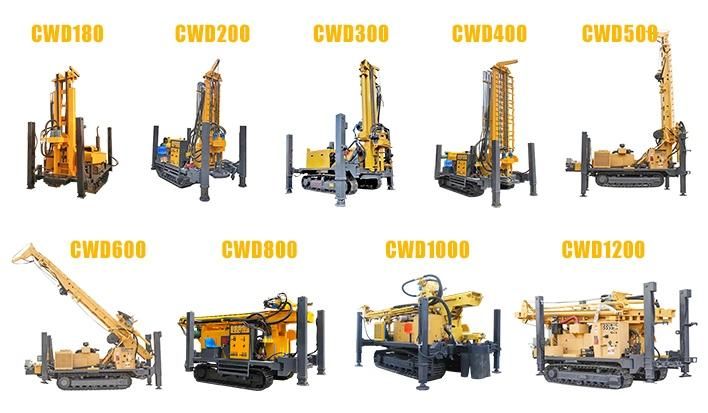 (CWD800) 800m Cheap Price Hot Sale Crawler Mounted Water Well Drilling Rig Equipment