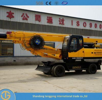 Micro Small Rotary Hydraulic Deep Well Piling Drilling Machines Crawler Rig 20 Meters