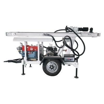 Small Trailer Mounted Portable Water Well Drilling Rig