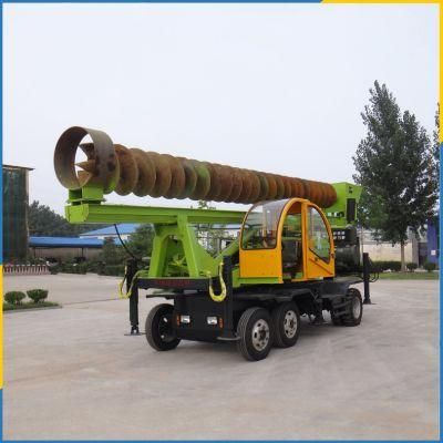 Wheeled 360-8 Hydraulic Highway Guardrail Pile Driver Foundation Construction Machinery /Piling Machine/Pile Driver