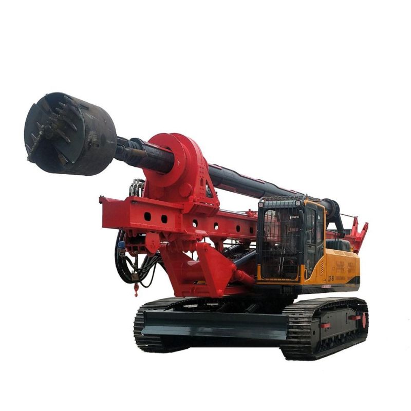 China High Quality 40m Deep Crawler Rotary Drill Machinery Fast Drilling Rig with Cummins Electric Control Turbo-Supercharged Engine