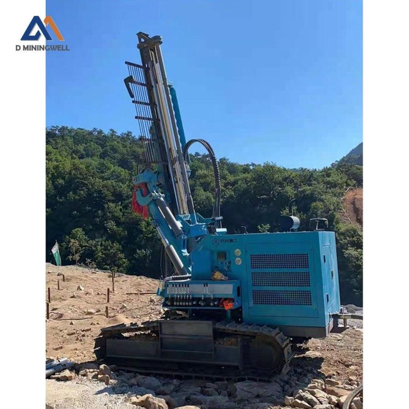 D Miningwell Ht500 Separated DTH Crawler Type Drilling Rig 203mm Borehole Core Drilling Machine