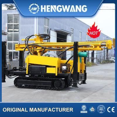 Supply Crawler Mounted Rotary Impact Borehole Drill Pipe Length 6m Water Well Drilling Rig