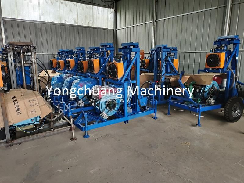 Hydraulic Water Drilling Machine with Water Pump and Water Pipe
