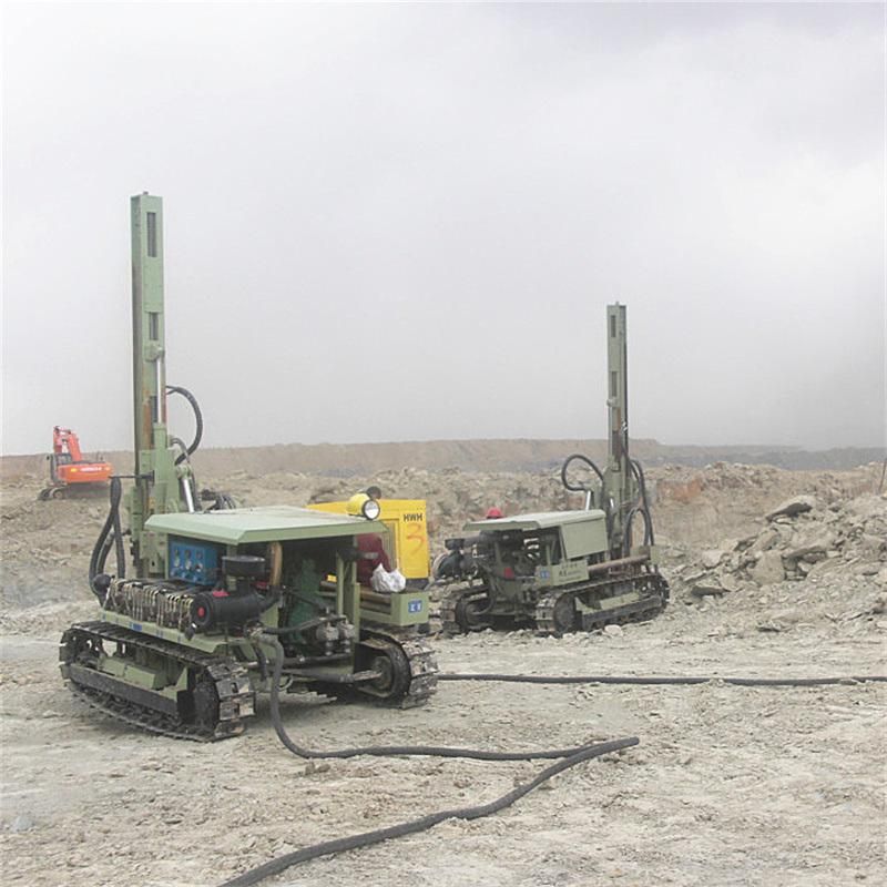 Crawler Diesel Engine Running Drilling Rig for Air Mining Rock Drill