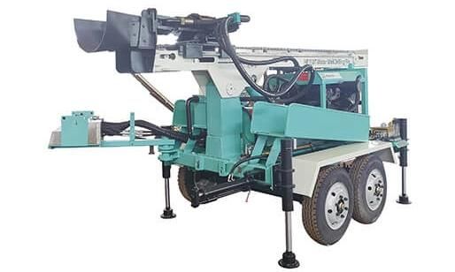 Hf510t Trailer Mounted Water Well Drilling Rig 260m Depth