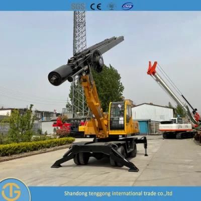 20m Depth Mini Hydraulic Rotary Pile Driver for Construction Pilling Project