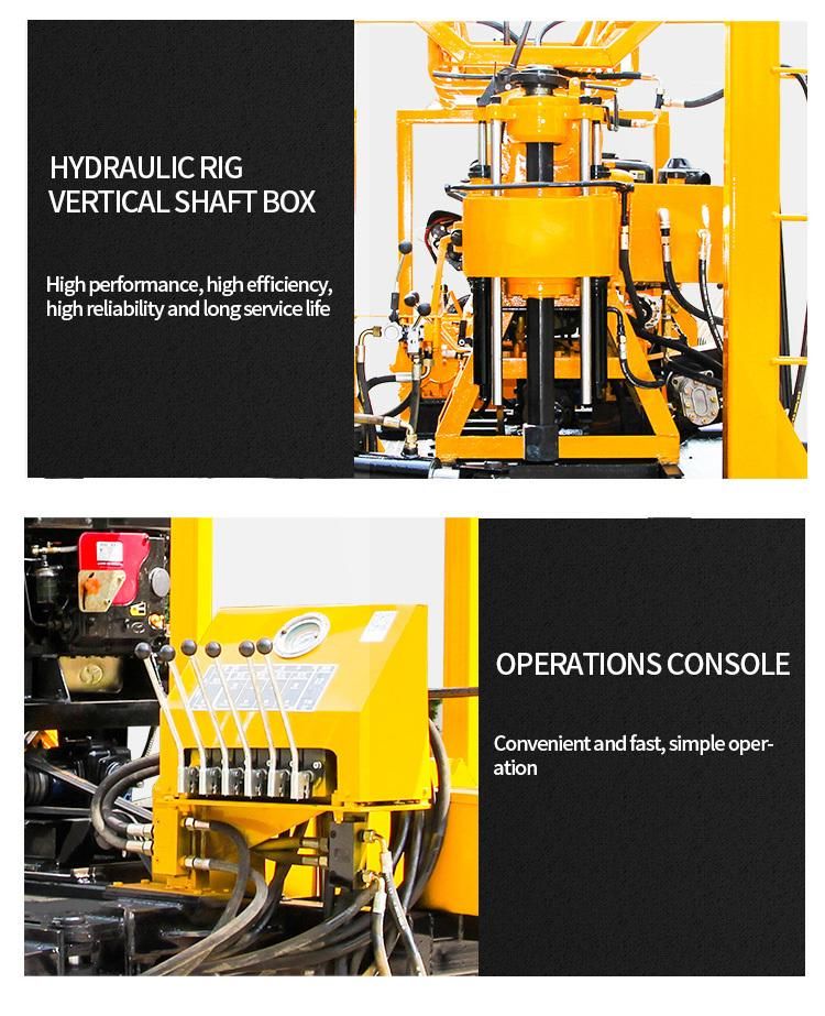 Full Hydraulic Crawler Mounted Portable Water Well Drilling Rig