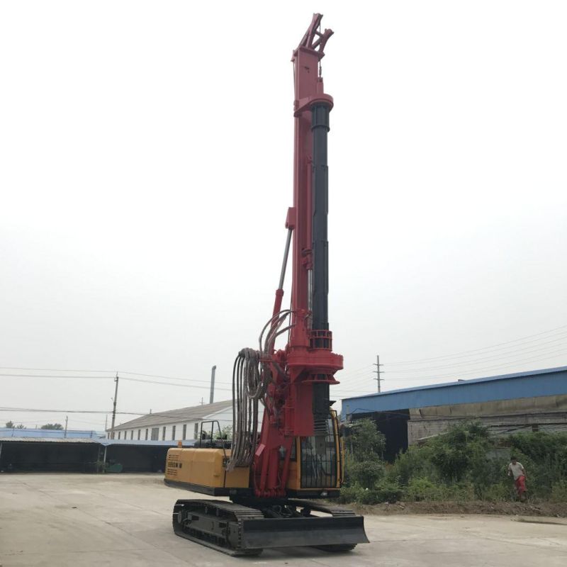 Hydraulic Micro Tractor Portable Crawler Pile Driver Drilling Dr-90 Rig for Free Can Customized Made in China