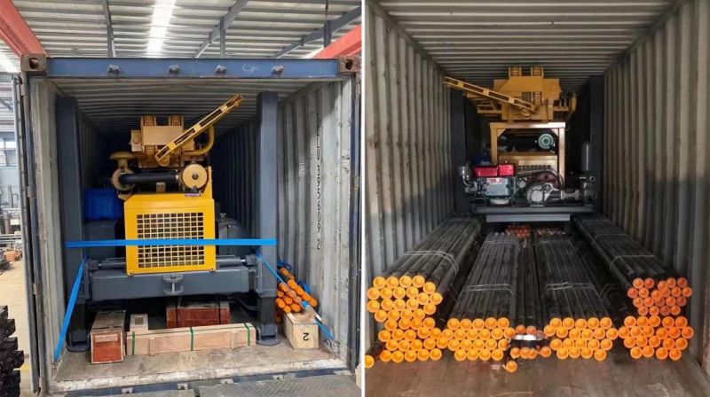 140-254mm Hole Max. 200m Meters Depth Pneumatic Crawler Mounted Water Well Drilling Machine Tunnel Drilling Rig with Diesel Engine