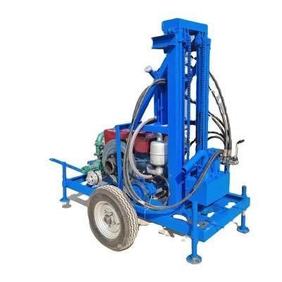 Diesel Water Well Drilling Machine 22HP 100m Drilling Wells Machine Hydraulic Mine Drilling Rig Electric