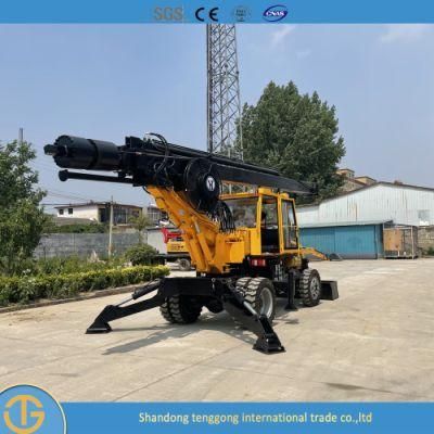 Portable Crawler Hammer Piling Machine Drilling Rig for Sale Dl-180 Model
